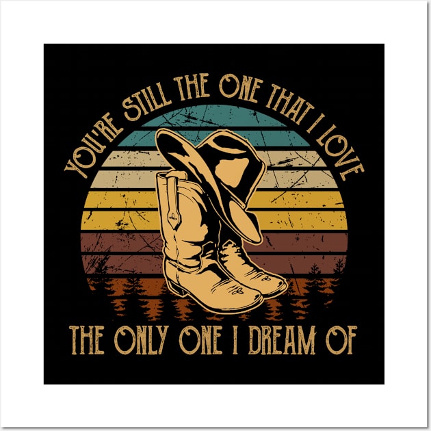 The Only One I Dream Of Cowboy Hat Wall Art by Monster Gaming